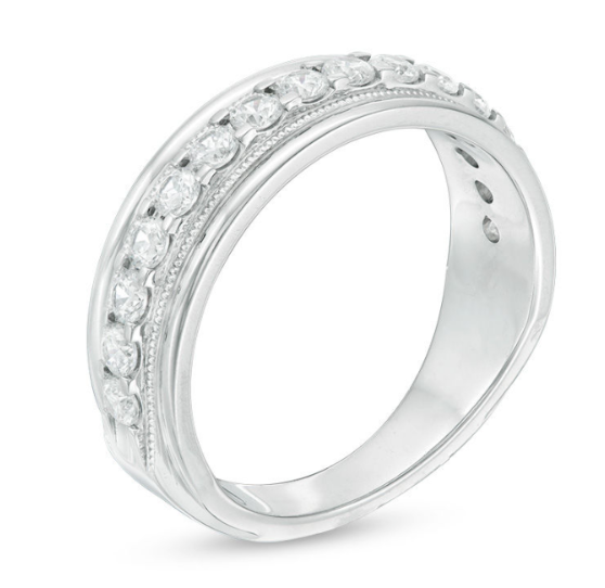 $1500 Sieren 1 CT. DurchMeinnt Jahrgeing-Stil Hochzees Verbotd in 14K Wiriß Gold