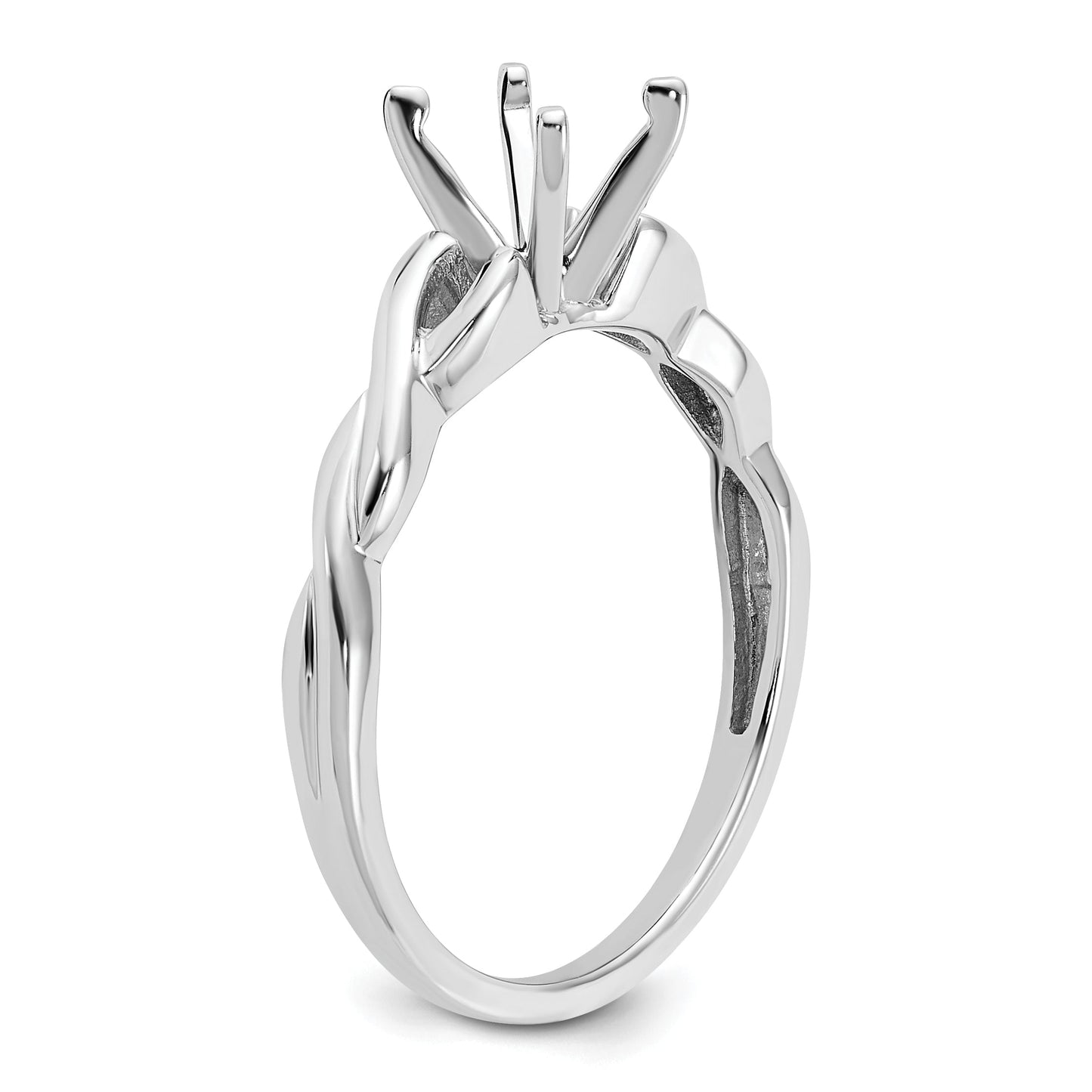 1.25kt. CZ Fest Real 14k Wiriß Gold Solesär Engagierenment Ring