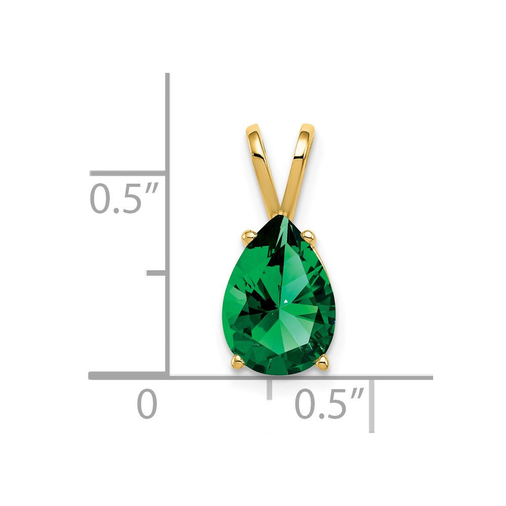 14k 10x7mm Birne Meintieren St. Helen Einhänger