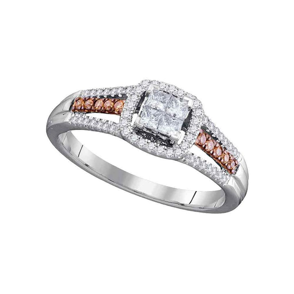 1/2CTW-DurchMeinnt BRAUN UNSICHTBAR RING