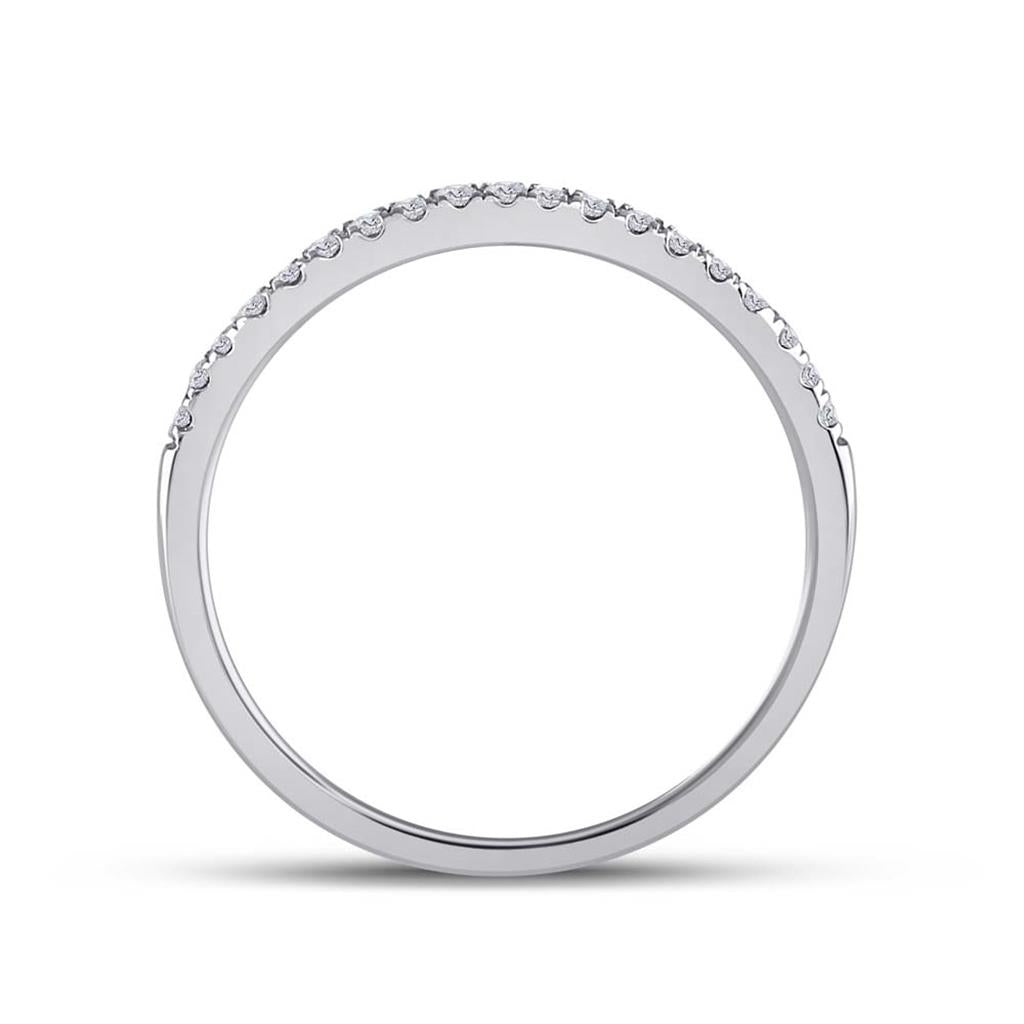 14k Zwiri-Tein Gold Runden DurchMeinnt Braut Hochzees Ring Sbeiz 1 Ktzw (Zerzwenniziert)