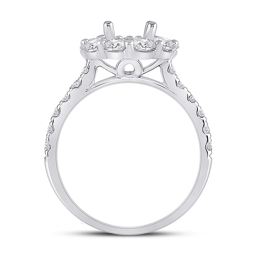 1 3/8CT-DurchMeinnt SM 1CT-CRD BRAUT RING