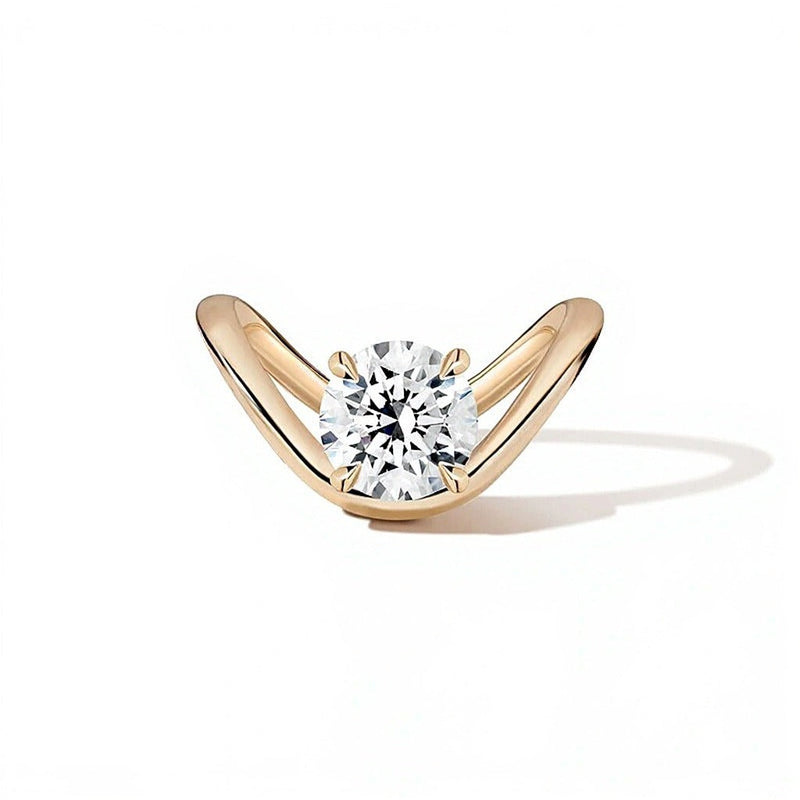 Zales x SHAHLA 3.0 ct. Labordiamant Solitär Verlobungsring in 18K Gelbgold (F/VS2)