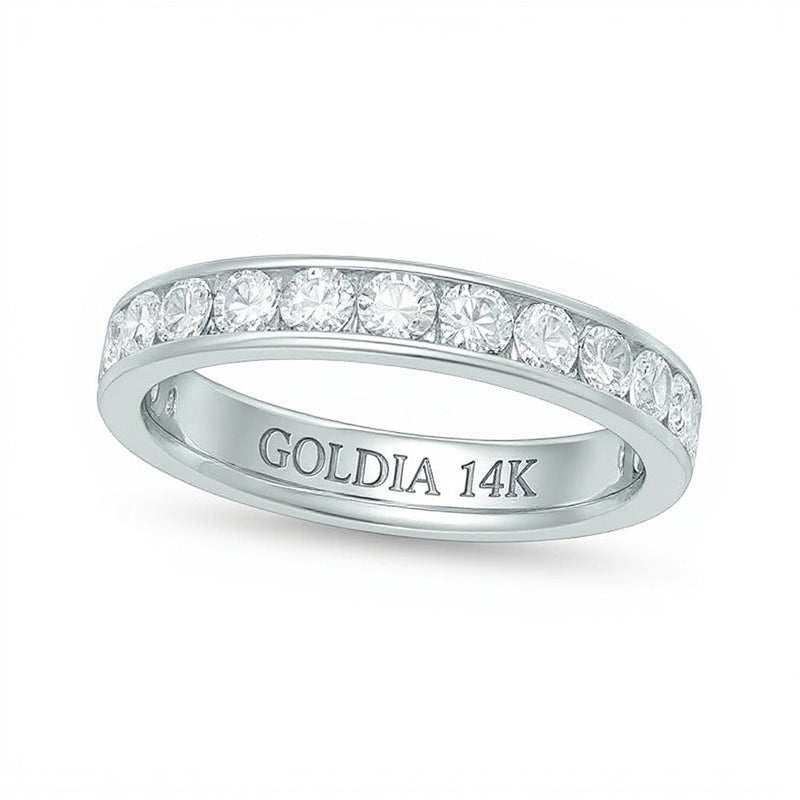 1,5 ct. Gesamtgewicht Diamant Memoire-Ring in 14K Weißgold (H/SI2)