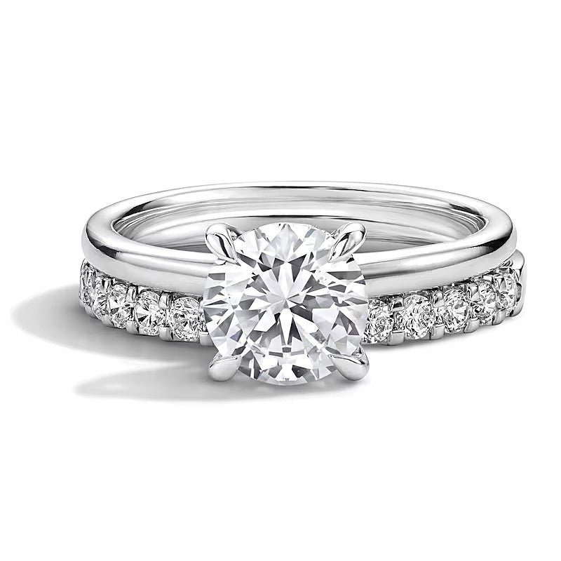 2.0 CT. TW Labordiamant Brautset in 14K Weißgold (F/VS2)
