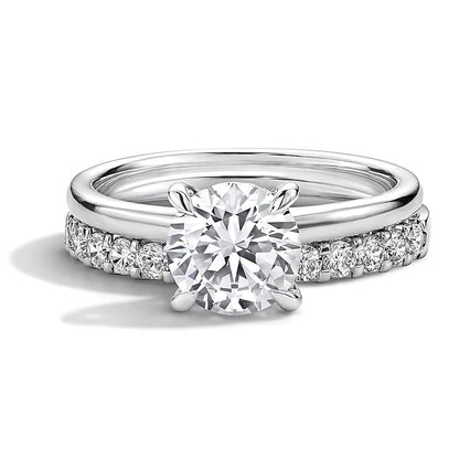 2.0 CT. TW Labordiamant Brautset in 14K Weißgold (F/VS2)