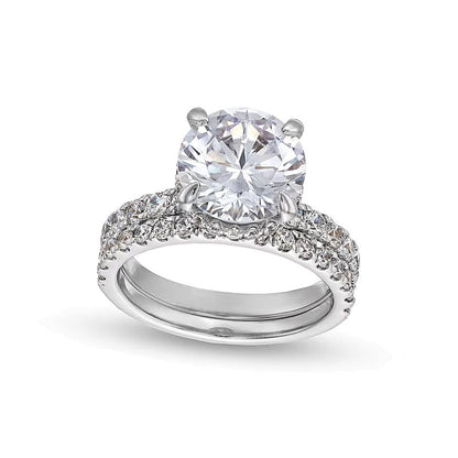 5.25 CT. Gesamtgewicht Labordiamant Brautset in 14K Weißgold (I/SI2)
