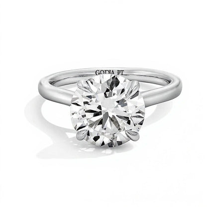 4.0 ct. Gesamtgewicht Labordiamant Solitär Verlobungsring in Platin (F/VS2)