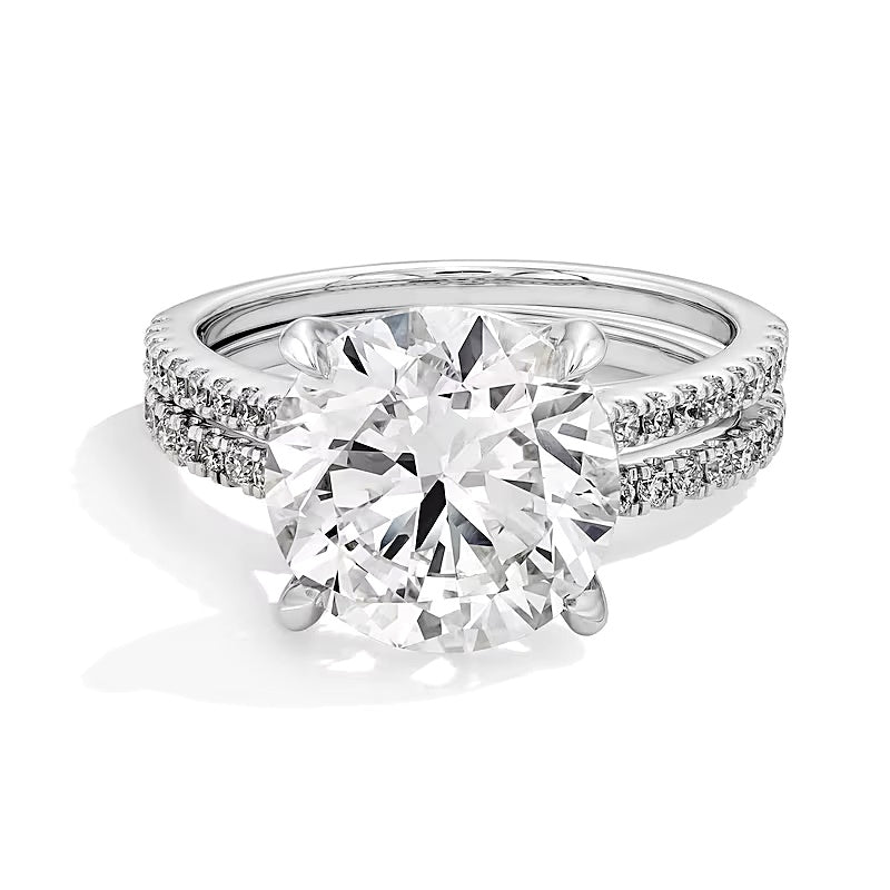 5,63 ct. Gesamtgewicht Labordiamant Braut-Set in 14K Weißgold (F/VS2)