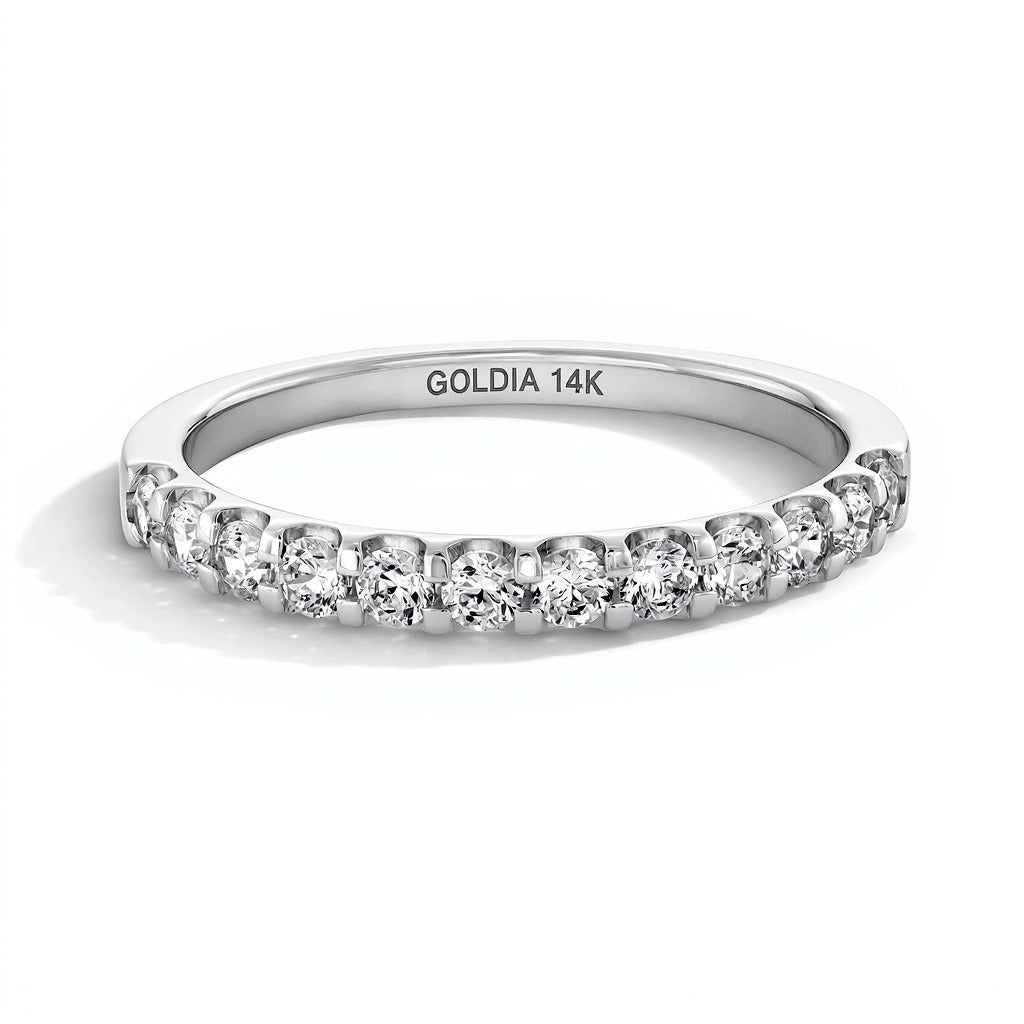 0,5 ct. Gesamtgewicht Diamant-Ring in 14K Weißgold (I/SI2)