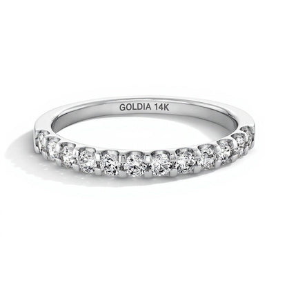 0,5 ct. Gesamtgewicht Diamant-Ring in 14K Weißgold (I/SI2)