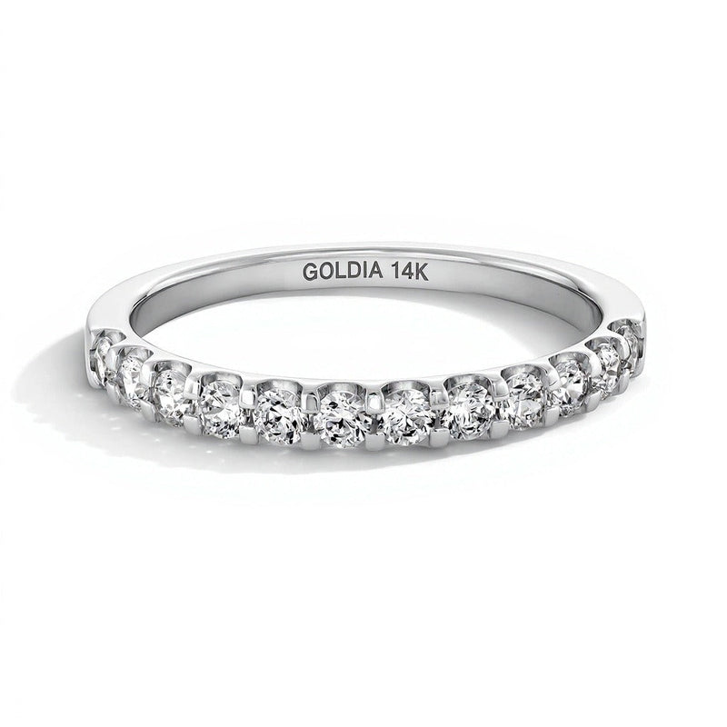 0,5 ct. Gesamtgewicht Diamant-Ring in 14K Weißgold (I/SI2)