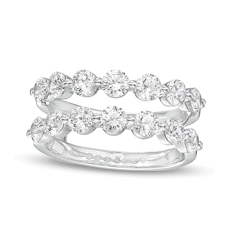 2.0 ct. Gesamtgewicht Labordiamant Solitär-Ring aus 14K Weißgold (F/VS2)