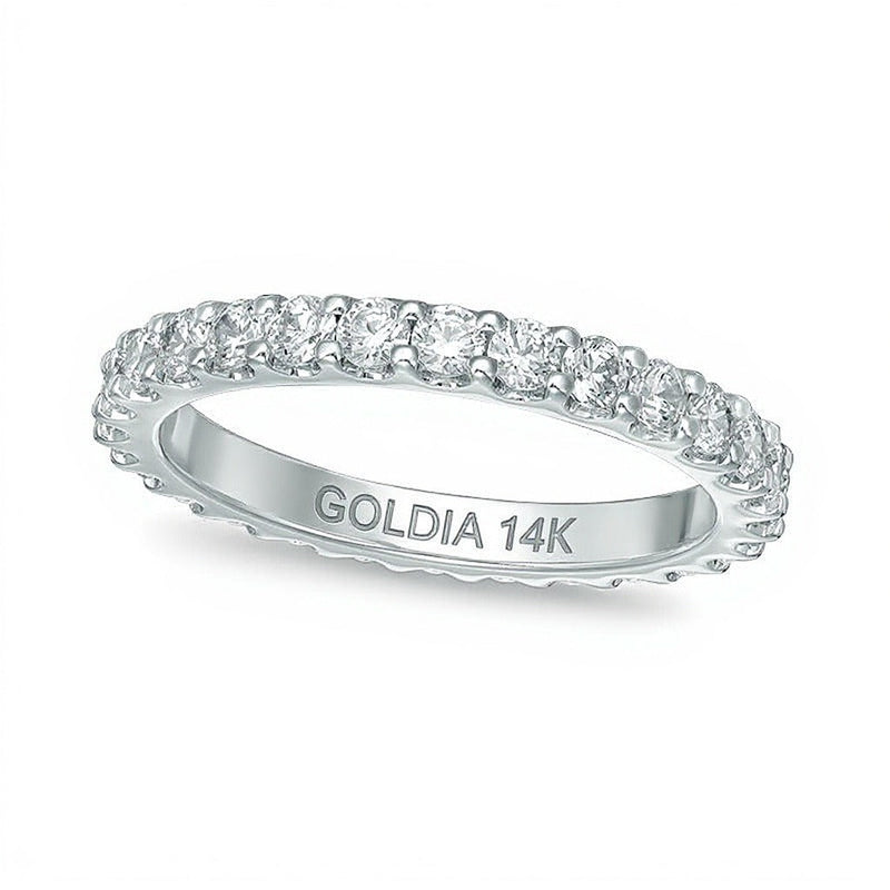 1.0 CT. Gesamtgewicht Diamant Memoire-Ring in 14K Weißgold (H/SI2)