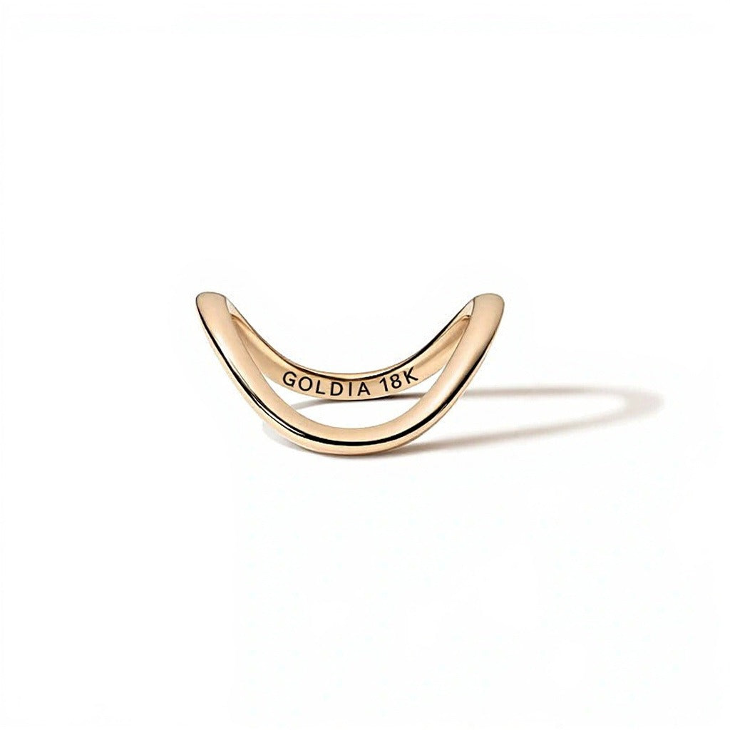 Zales x SHAHLA Zaha Dip Ring in 18K Gelbgold