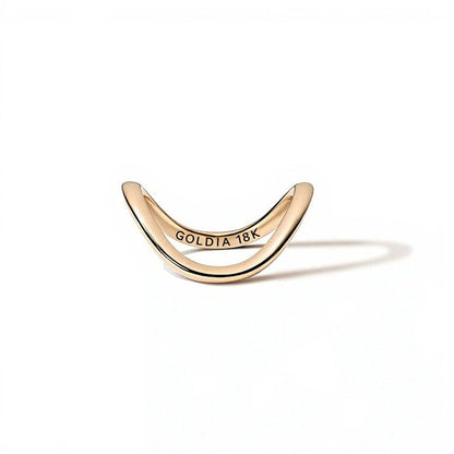 Zales x SHAHLA Zaha Dip Ring in 18K Gelbgold