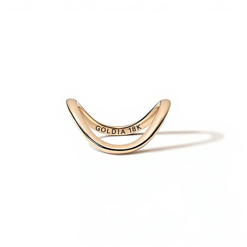Zales x SHAHLA Zaha Dip Ring in 18K Gelbgold