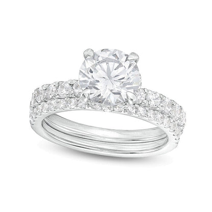 Braut-Set mit Labordiamanten 3.0 ct. Gesamtgewicht in 14K Weißgold (I/SI2)