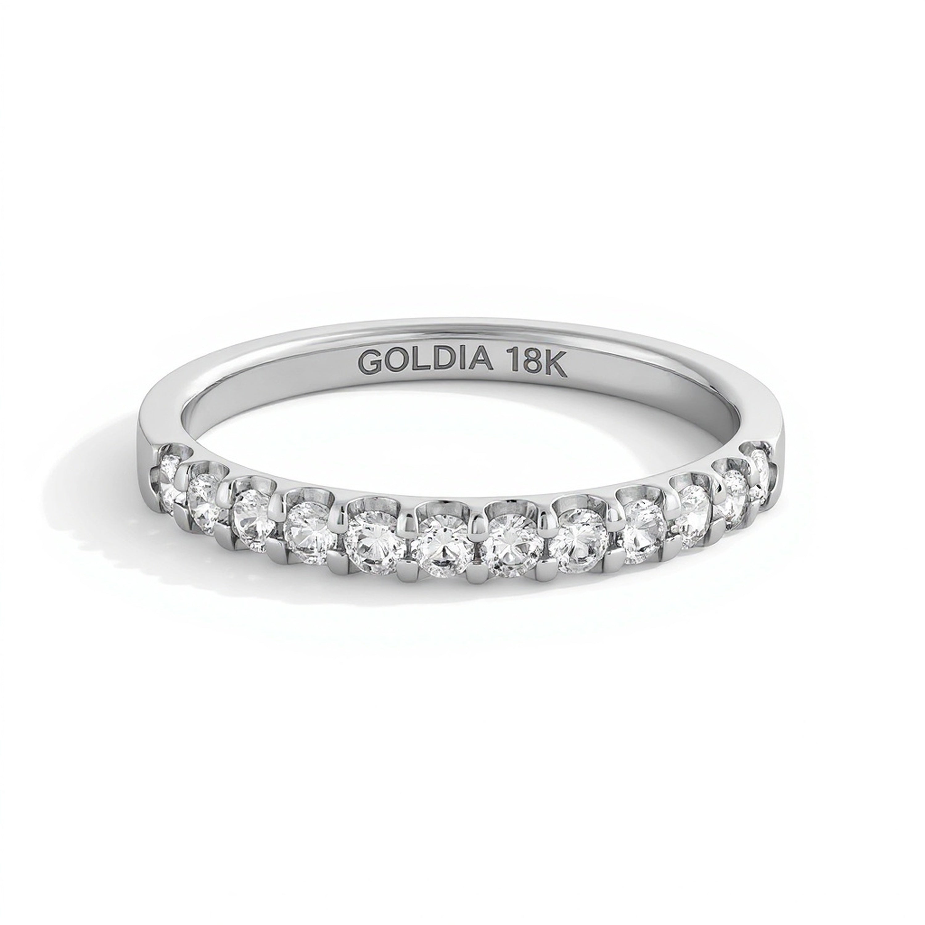 Diamant-Ring 0.33 ct. Gesamtgewicht in 18K Weißgold (F/I1)