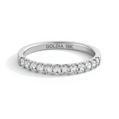 Diamant-Ring 0.33 ct. Gesamtgewicht in 18K Weißgold (F/I1)