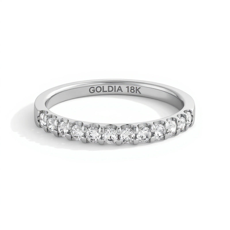 Diamant-Ring 0.33 ct. Gesamtgewicht in 18K Weißgold (F/I1)