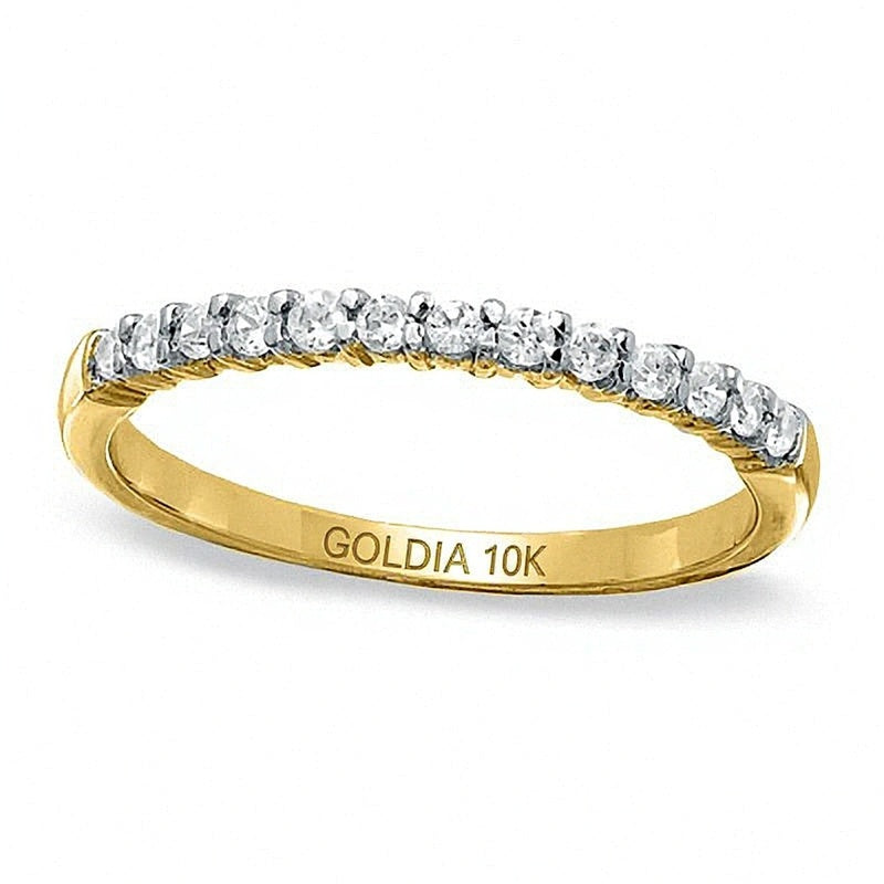 Ring mit Diamanten 0.25 ct. Gesamtgewicht in 10K Gelbgold