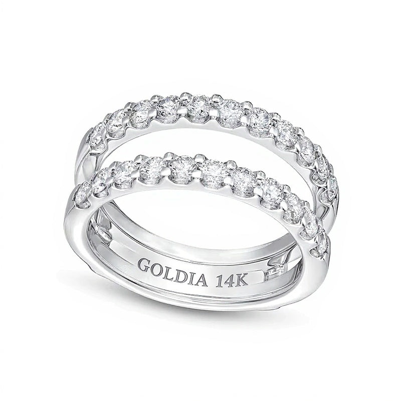 1.0 ct. Gesamtgewicht Diamant-Solitär-Enhancer in 14K Weißgold