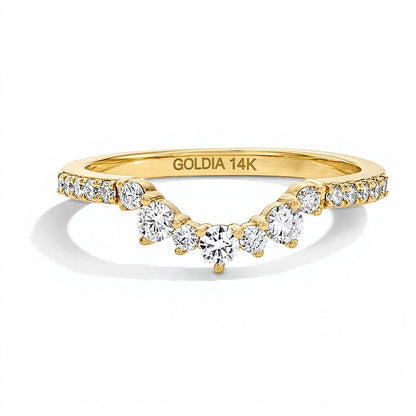 0.33 CT. Gesamtgewicht Labordiamant-Ring im Marquise-Schliff Solitär in 14K Gelbgold (F/VS2)