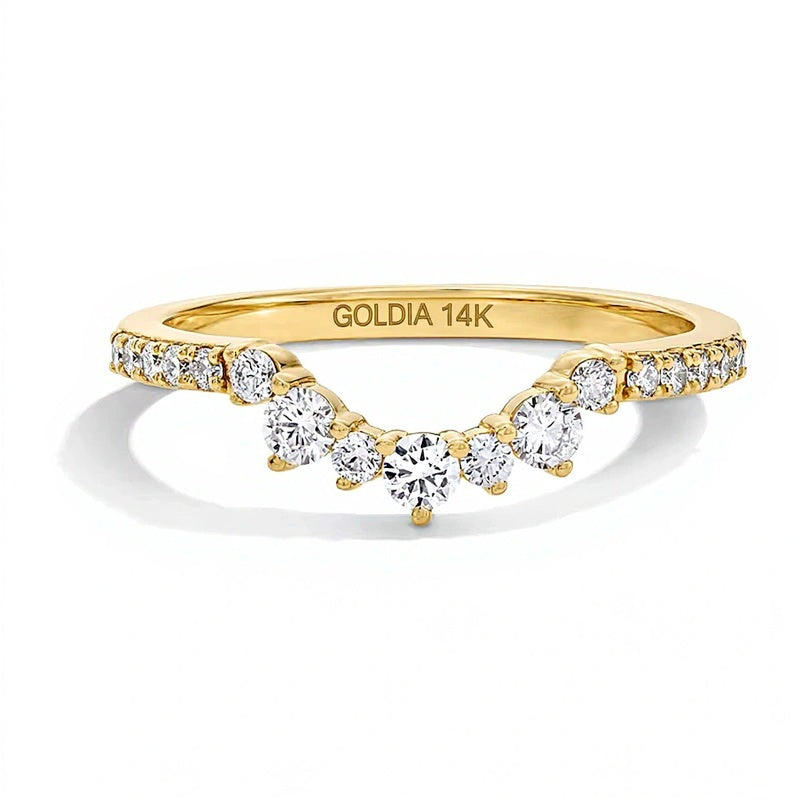 0.33 CT. Gesamtgewicht Labordiamant-Ring im Marquise-Schliff Solitär in 14K Gelbgold (F/VS2)