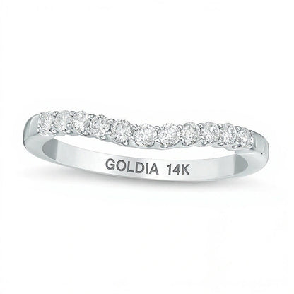 0.25 ct. Gesamtgewicht Diamant Ehering in 14K Weißgold
