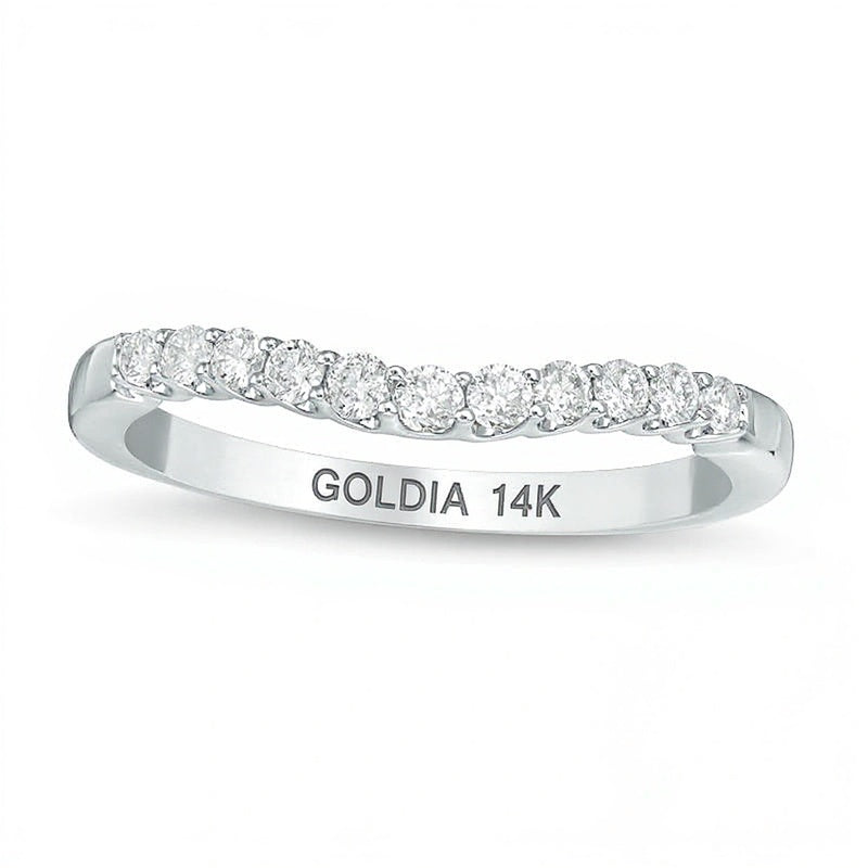 0.25 ct. Gesamtgewicht Diamant Ehering in 14K Weißgold