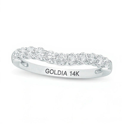 0.5 ct. Gesamtgewicht Diamant Ehering in 14K Weißgold