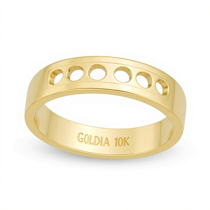 0.25 ct. Gesamtgewicht Diamant Ehering in 10K Gelbgold