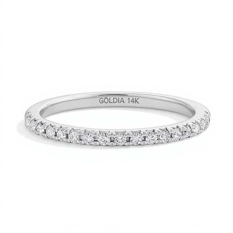 Ring mit Labordiamanten 0,25 ct. Gesamtgewicht in 14K Weißgold (F/VS2)
