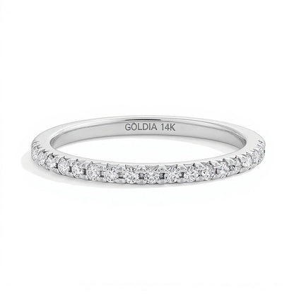 Ring mit Labordiamanten 0,25 ct. Gesamtgewicht in 14K Weißgold (F/VS2)