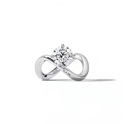 Zales x SHAHLA Solitär-Ring 2.0 ct. Gesamtgewicht Labordiamant rund in 14K Weißgold (F/VS2)