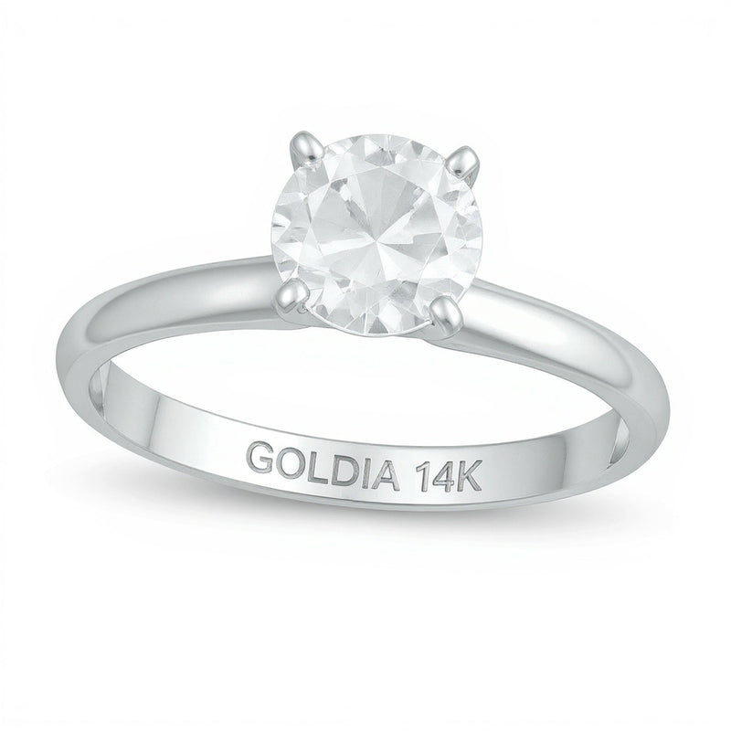 Diamant-Verlobungsring Solitär 1.5 CT. in 14K Weißgold (K/I3)