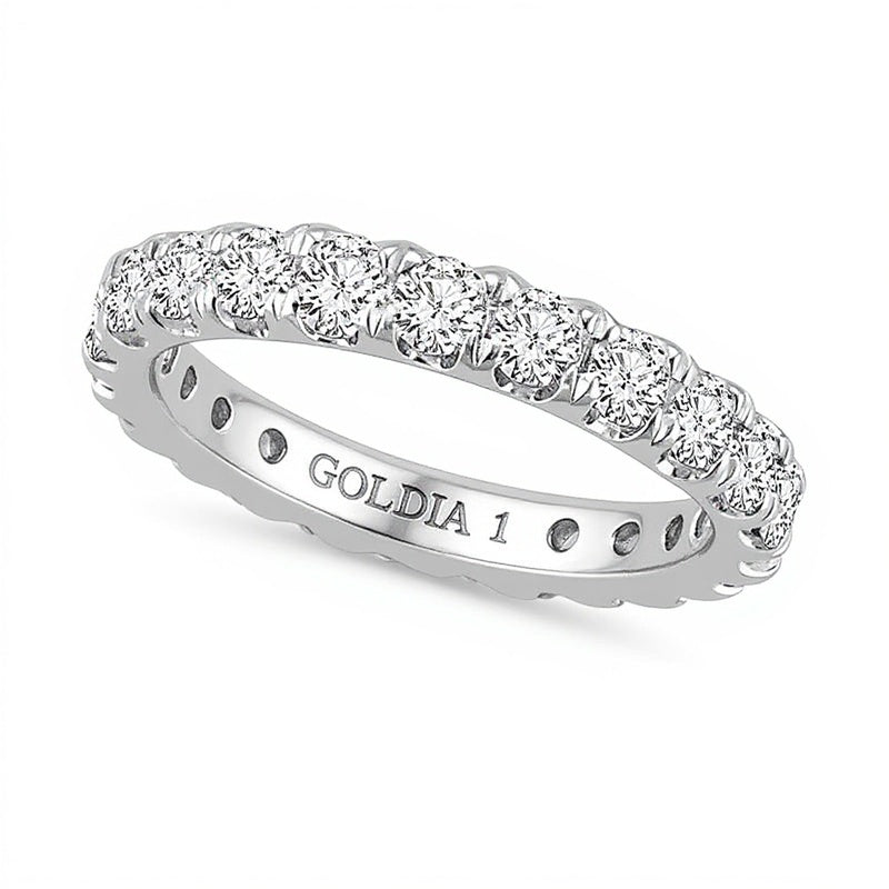 2,0 ct. Gesamtgewicht Diamant Memoire-Ring in 14K Weißgold