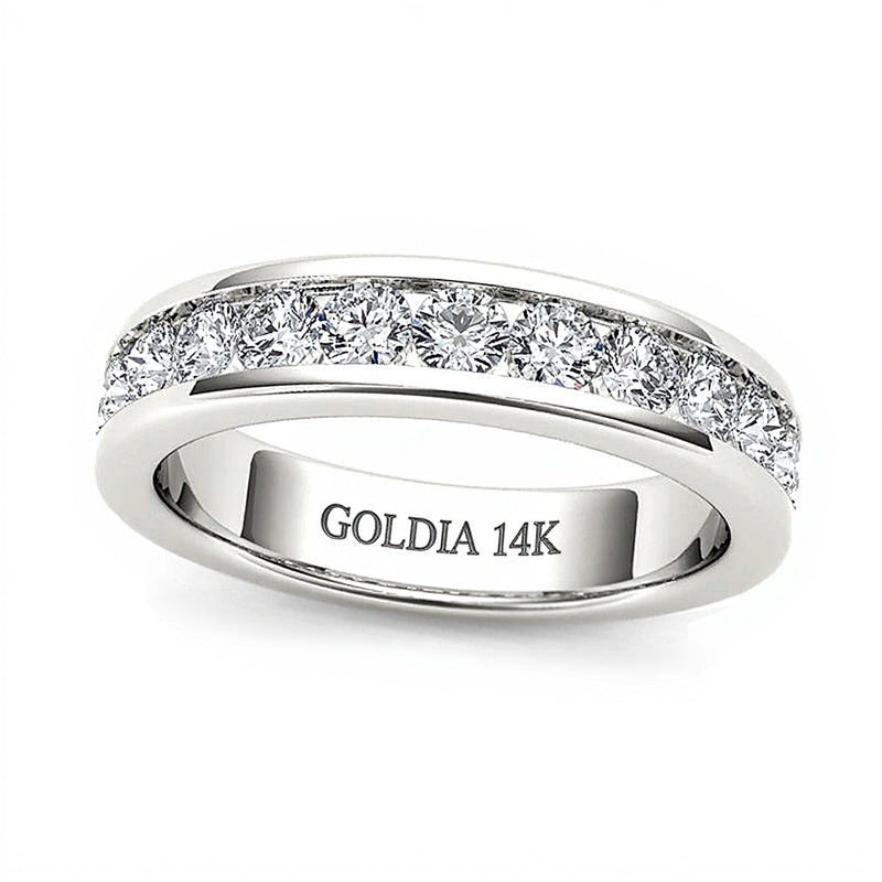 1.0 ct. Gesamtgewicht Diamant Ehering in 14K Weißgold