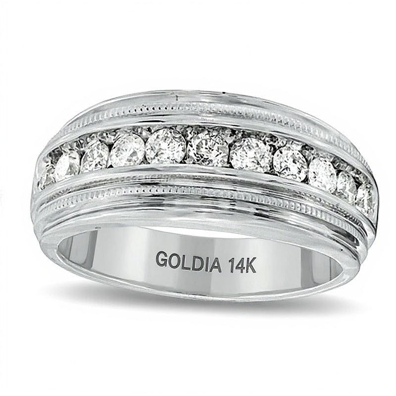 1.0 CT. TW Diamant Milgrain Ring in 14K Weißgold
