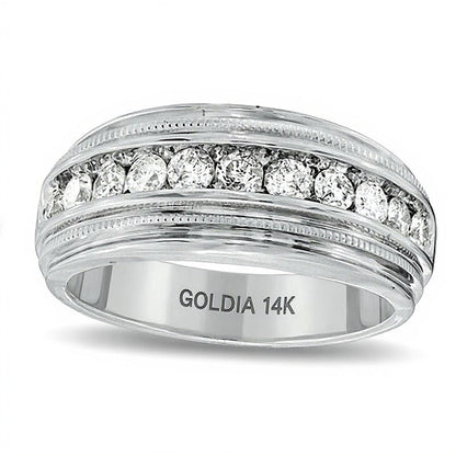 1.0 CT. TW Diamant Milgrain Ring in 14K Weißgold