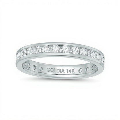 1.0 CT. TW Diamant Memoire-Ring in 14K Weißgold (H/SI2)