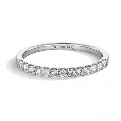 0,25 ct. Gesamtgewicht Diamant-Ring in 14K Weißgold (I/SI2)