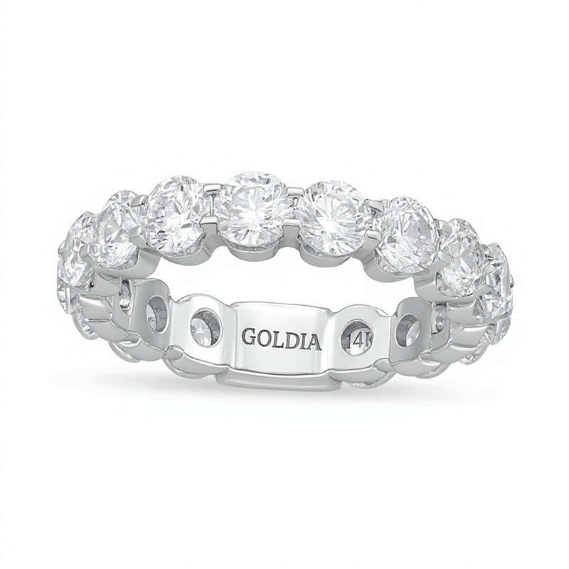 4.0 ct. Gesamtgewicht Memoire-Ring mit Labordiamanten in 14K Weißgold (F/VS2)