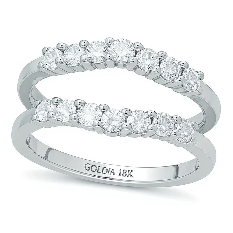 Celebration Lux® Diamant Solitär-Enhancer 0,75 ct. Gesamtgewicht in 18K Weißgold, für Damen (I/SI2)