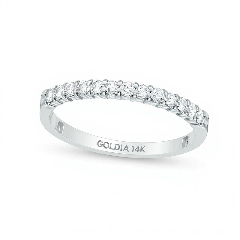 0,25 ct. Gesamtgewicht Diamant-Ring in 14K Weißgold