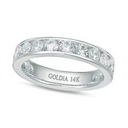 2.0 ct. Gesamtgewicht Diamant Memoire-Ring kanalgefasst in 14K Weißgold (H/SI2)