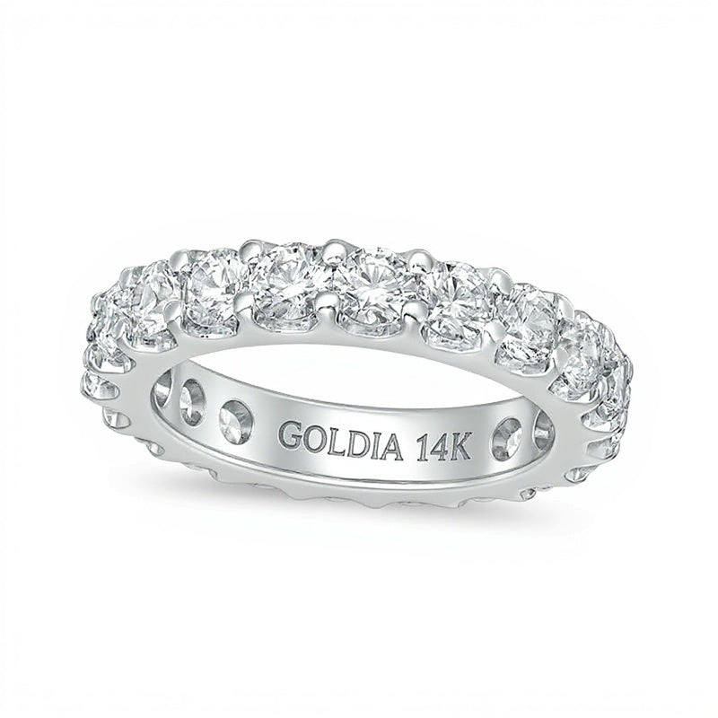 3.0 ct. Gesamtgewicht Diamant Memoire-Ring in 14K Weißgold (H/SI2)