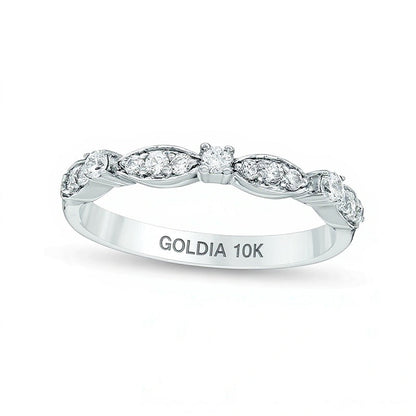0.25 ct. Gesamtgewicht Diamant Stackable Ring in 10K Weißgold