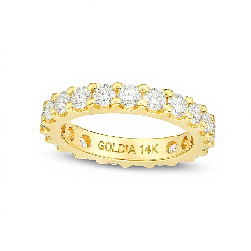 2.0 ct. Gesamtgewicht Diamant Memoire-Ring in 14K Gelbgold (H/SI2)
